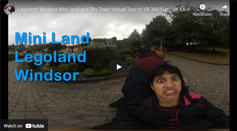 Legoland Windsor Mini land and Sky Train Virtual Tour in VR 360 - UK London Holidays 2021