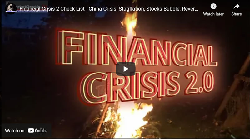 Financial Crisis 2.0 Checklist - China Crisis, Stagflation, Stocks Bubble, Reverse Repo...