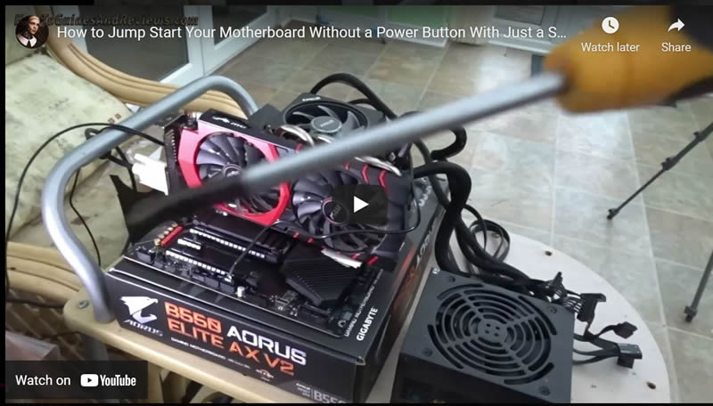 How to Jump Start Your Motherboard Without a Power Button With Just a Screwdriver