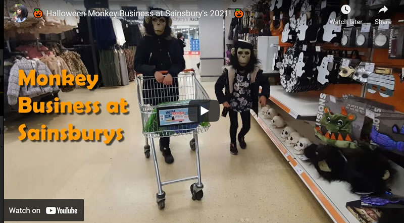 Monkey Business at Sainsbury's Supermarket