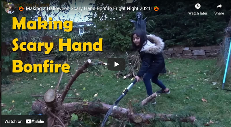 �� Making a Halloween Scary Hand Bonfire Fright Night 2021! ��