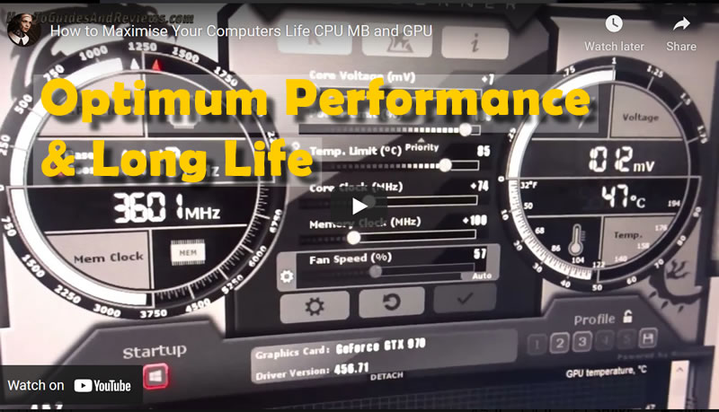 How to Get 6 Years Life Out of Your Overclocked PC System, Optimum GPU, CPU and MB Performance