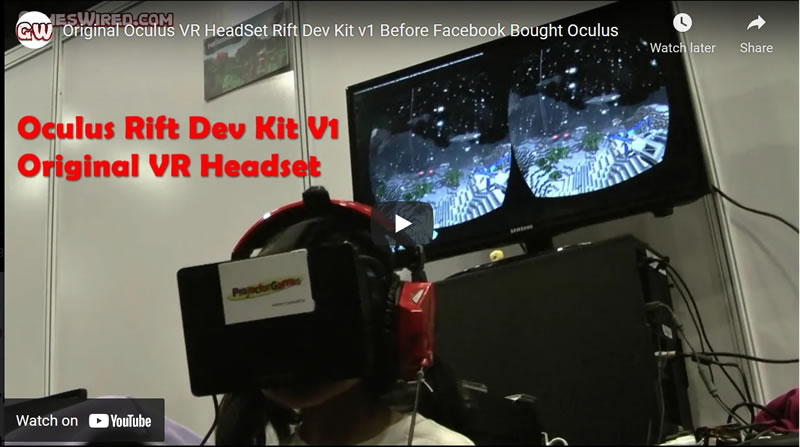 Original Oculus VR HeadSet Rift Dev Kit v1 Before Facebook Bought Oculus