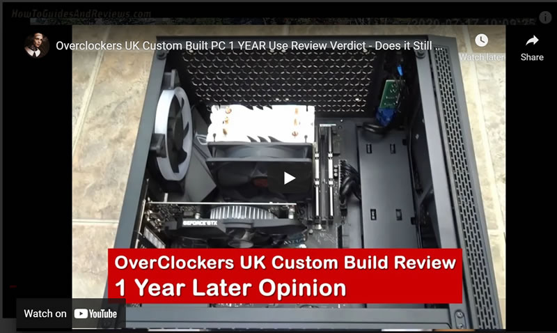 Overclockers UK Custom Built PC 1 YEAR Use Review Verdict - Does it Still Work?