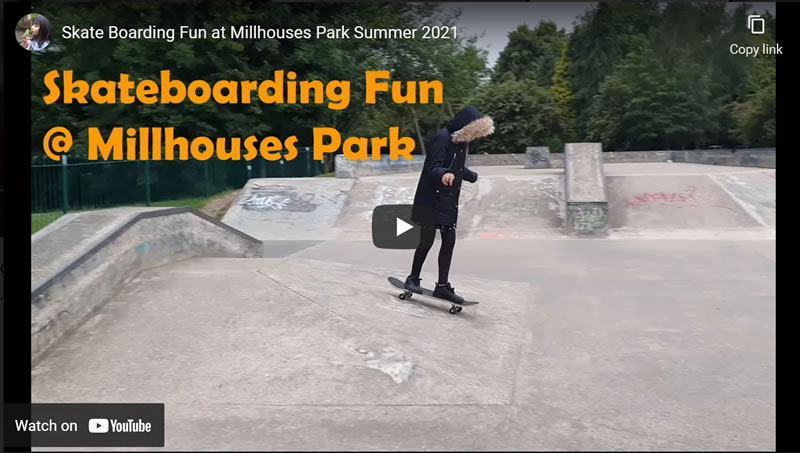 Skate Boarding Fun at Millhouses Park Summer 2021 