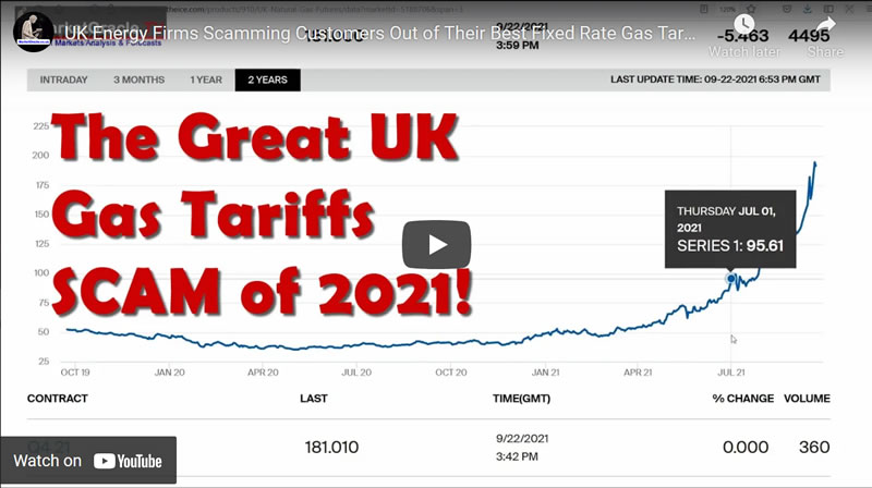 UK Energy Firms Scamming Customers Out of Their Best Fixed Rate Gas Tariffs