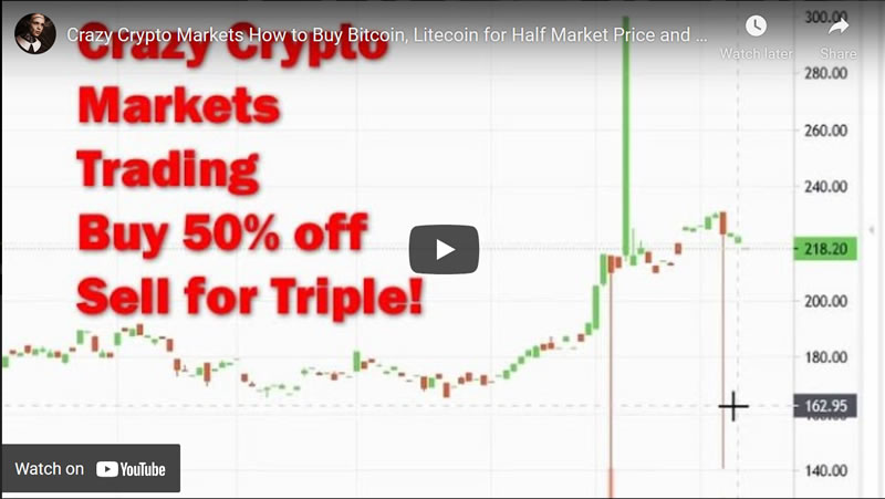 Crazy Crypto Markets How to Buy Bitcoin, Litecoin for Half Market Price and Sell for TRIPLE!