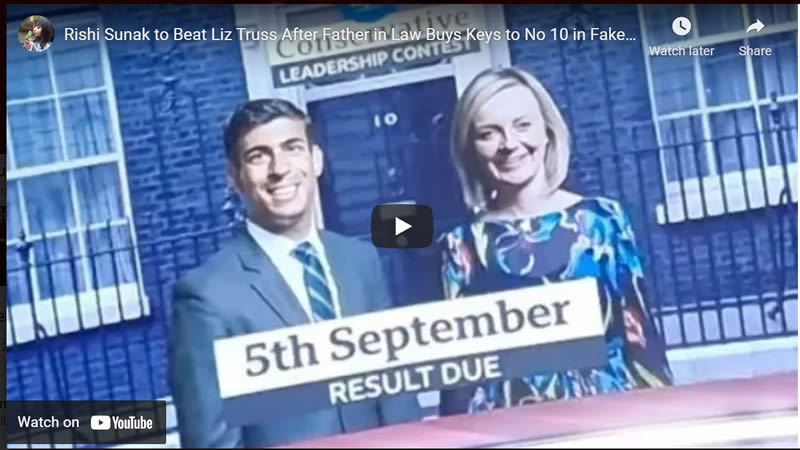 Has Rishi Sunak Succeeded in Buying His Way Into No 10 - Fake Tory Leadership Contest