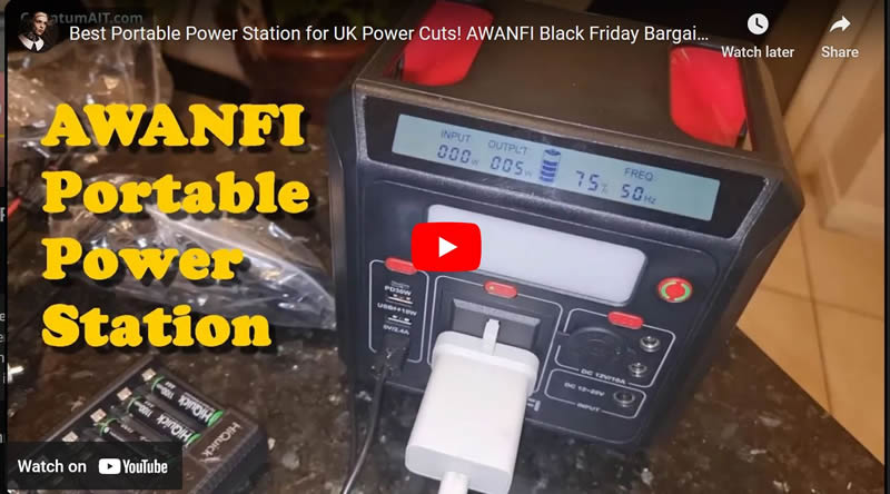 Best Portable Power Station for UK Power Cuts! AWANFI Black Friday Bargain SALE Review