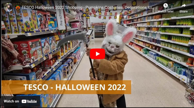 �� TESCO Halloween 2022 Shopping - Pumpkins Costumes, Decorations, Lights, Sweets and More! �� 