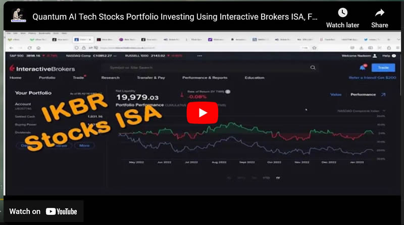 Quantum AI Tech Stocks Portfolio Investing Using Interactive Brokers ISA, Fees, IBKR Platform Review