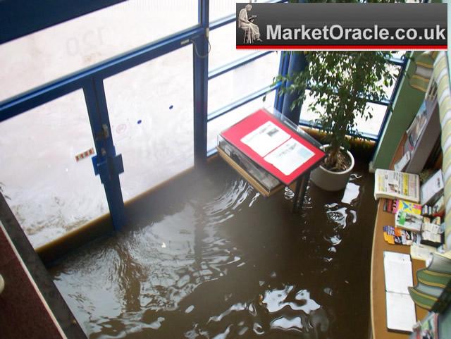 Sheffiled Flooding 2007 -The Reception area is flooded by 6 inches with at least another foot of water building up